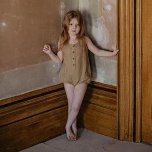 The Simple Folk Freedom Romper Camel
